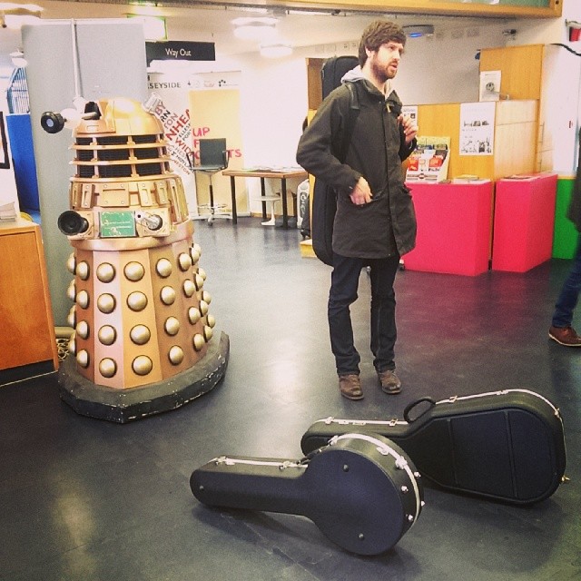 Will he exterminate the banjo or the guitar first? - from Instagram
