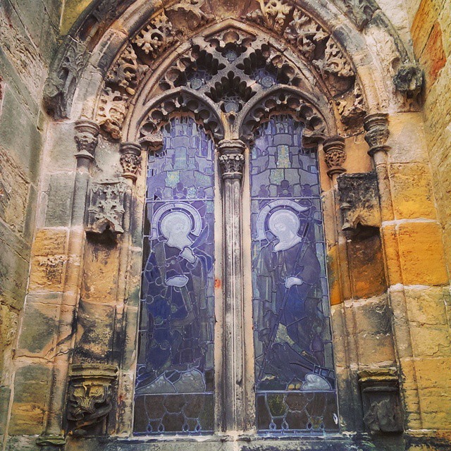 Rosslyn Chapel Stained Glass - from Instagram